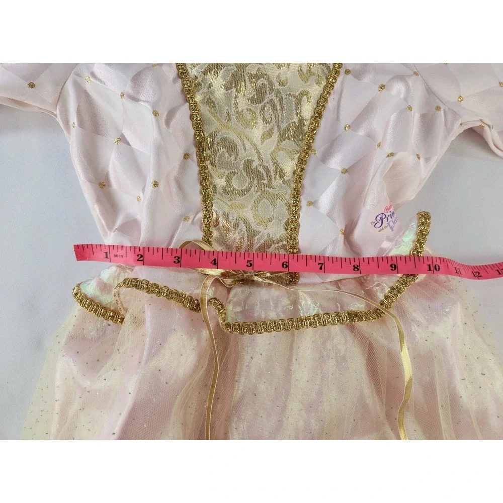 Vtg Princess And The Pauper Barbie Play Dress Costume Rubies Pink Girls Medium